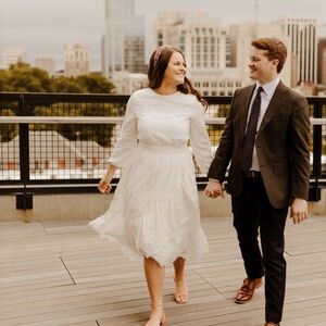 White Lace Dainty Jewels Dress